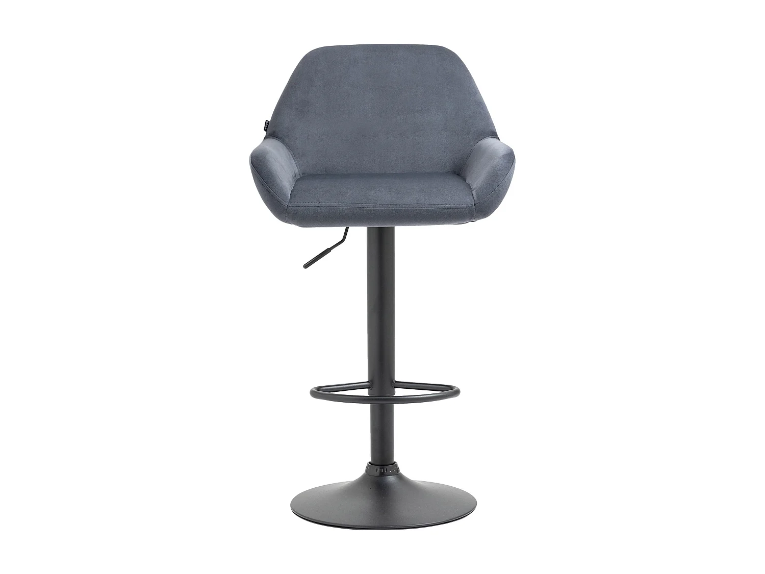 Lot de 2 tabourets métal grise 51 x 52 x 89 cm 10_0004034