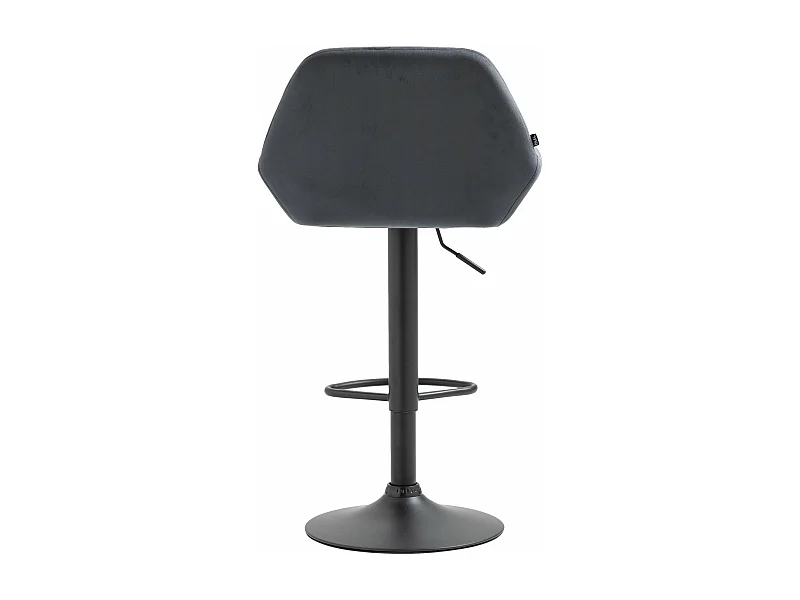 Lot de 2 tabourets métal grise 51 x 52 x 89 cm 10_0004034