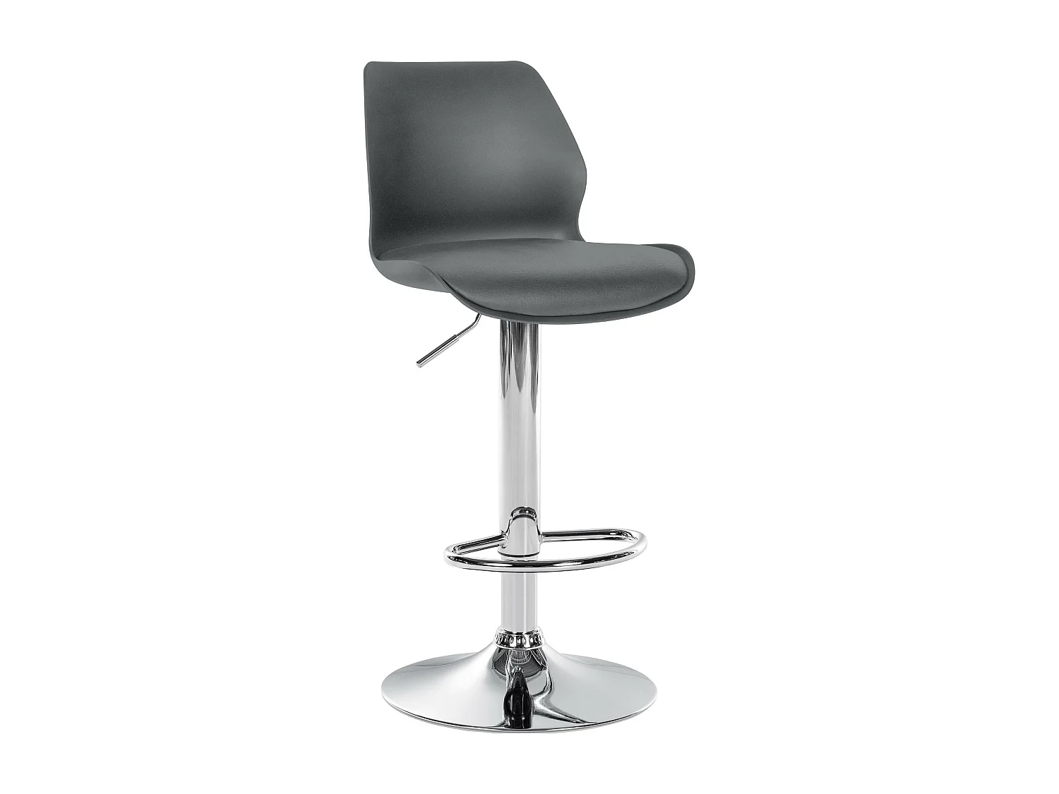 Tabouret de bar x1 métal grise 39 x 42 x 82 cm 10_0004905