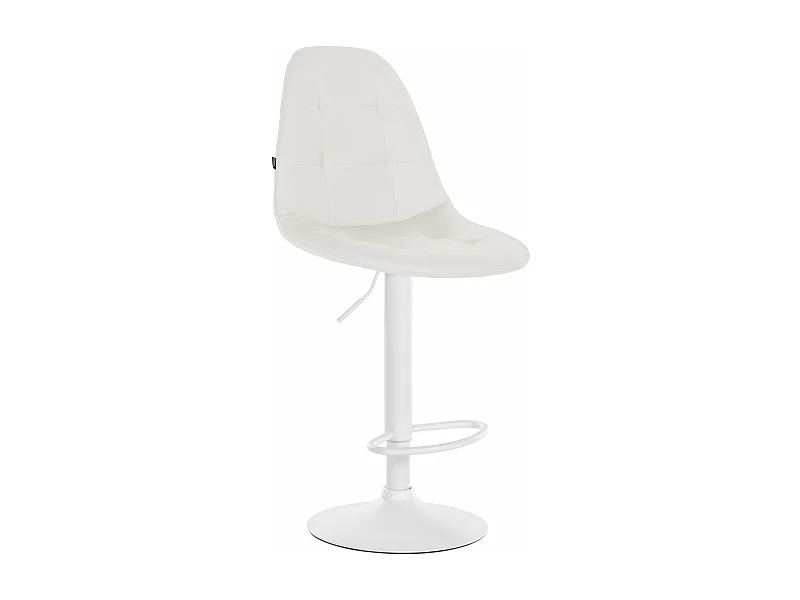 Tabouret de bar x1 métal blanche 47 x 56 x 58 cm 10_0004835