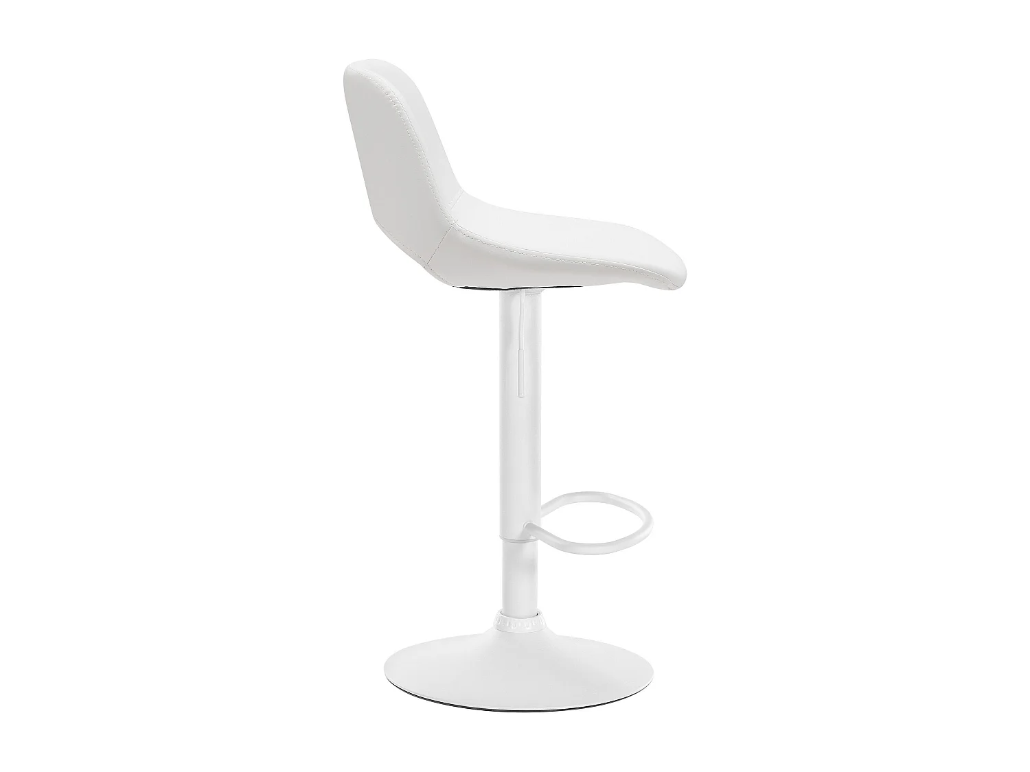 Tabouret de bar chaise métal blanche 42 x 46 x 86 cm 10_0004586