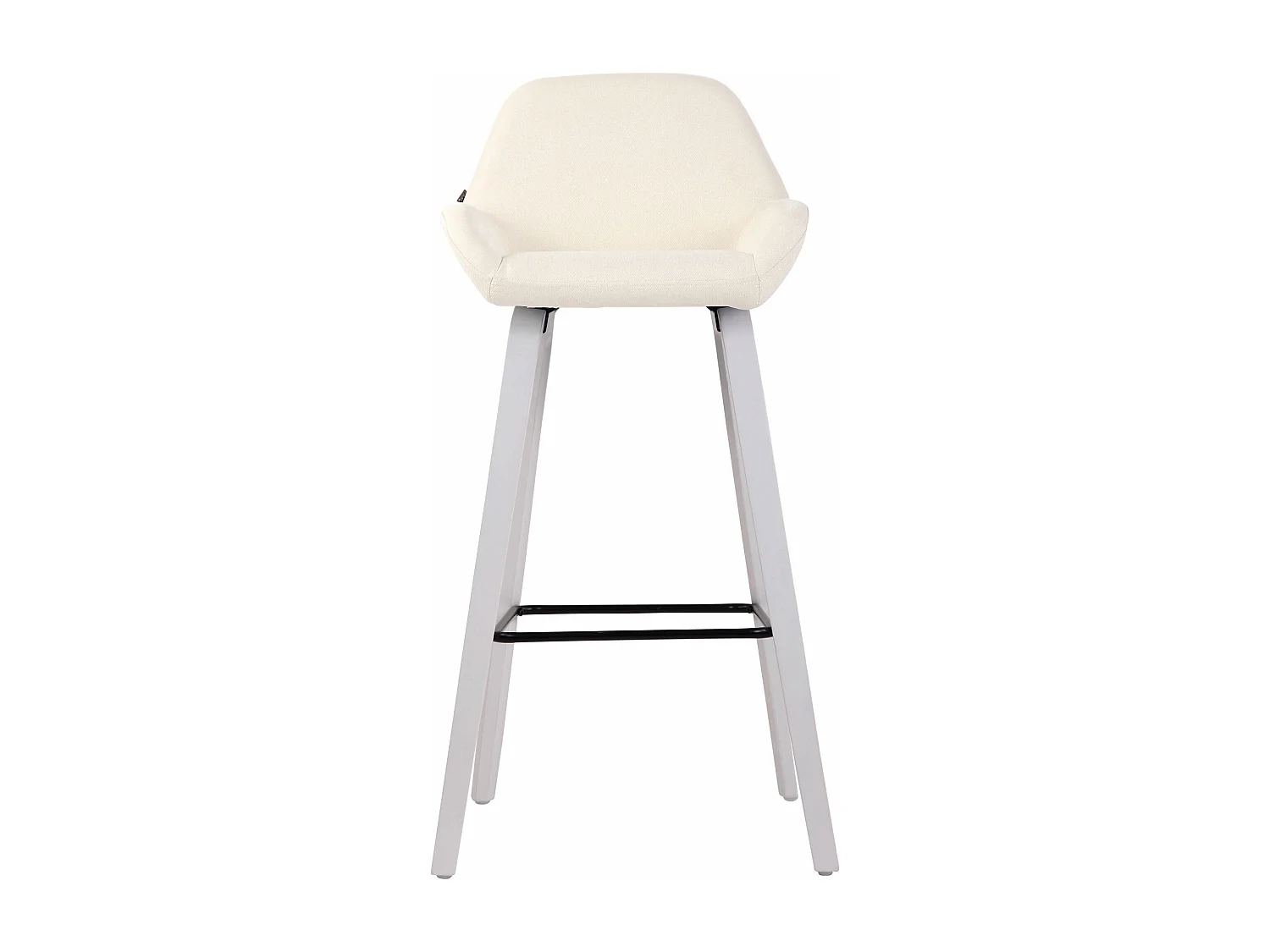 Tabouret de bar chaise bois blanche 52 x 51 x 103 cm 10_0005287