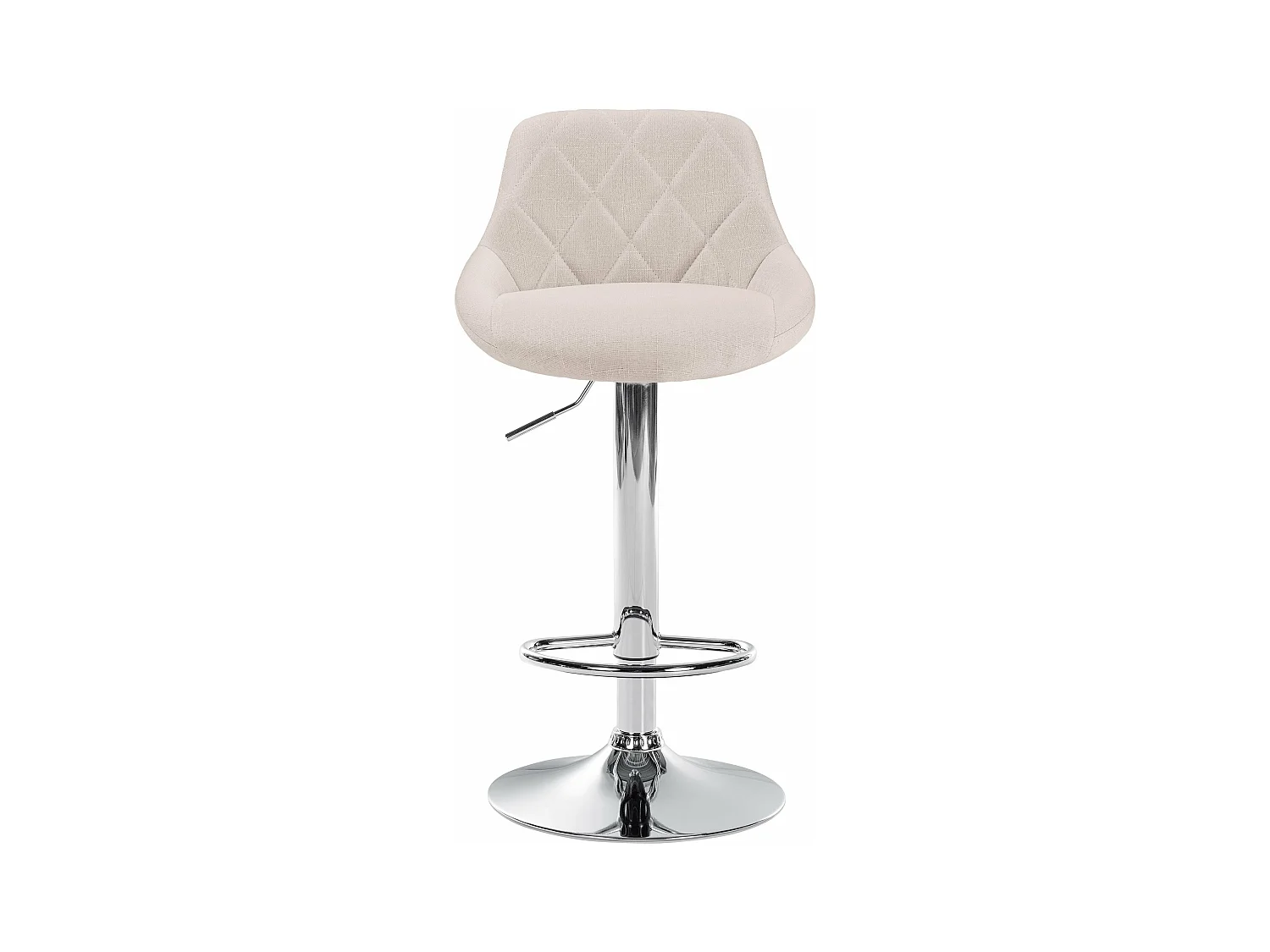 Tabouret de bar chaise métal crème 46 x 49 x 83 cm 10_0005084