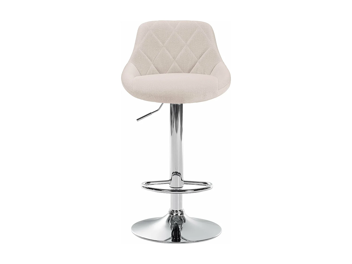 Tabouret de bar chaise métal crème 46 x 49 x 83 cm 10_0005084