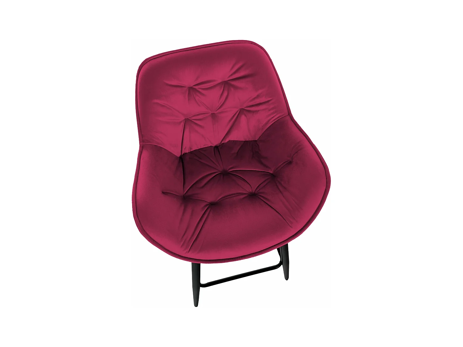 Tabouret de bar chaise métal bordeaux 54 x 57.5 x 103 cm 10_0004887