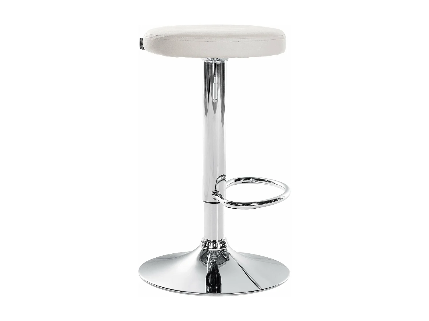 Tabouret de bar x1 métal blanche 38.5 x 38.5 x 60 cm 10_0005342