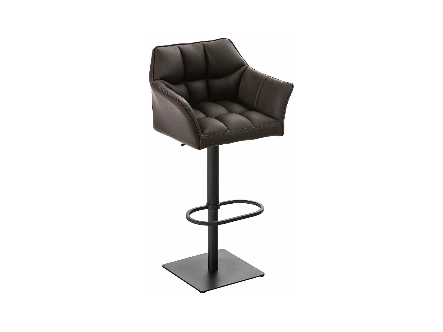 Tabouret de bar chaise métal marron 64 x 45 x 88 cm 10_0004674