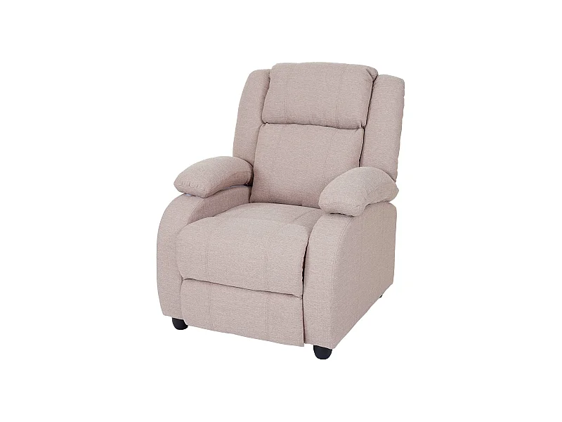 Fauteuil TV chaise longue tissu crème 84 x 93 x 102 cm 04_0003173