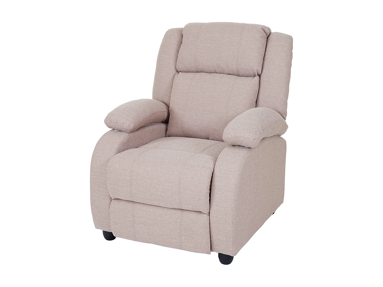 Fauteuil TV chaise longue tissu crème 84 x 93 x 102 cm 04_0003173