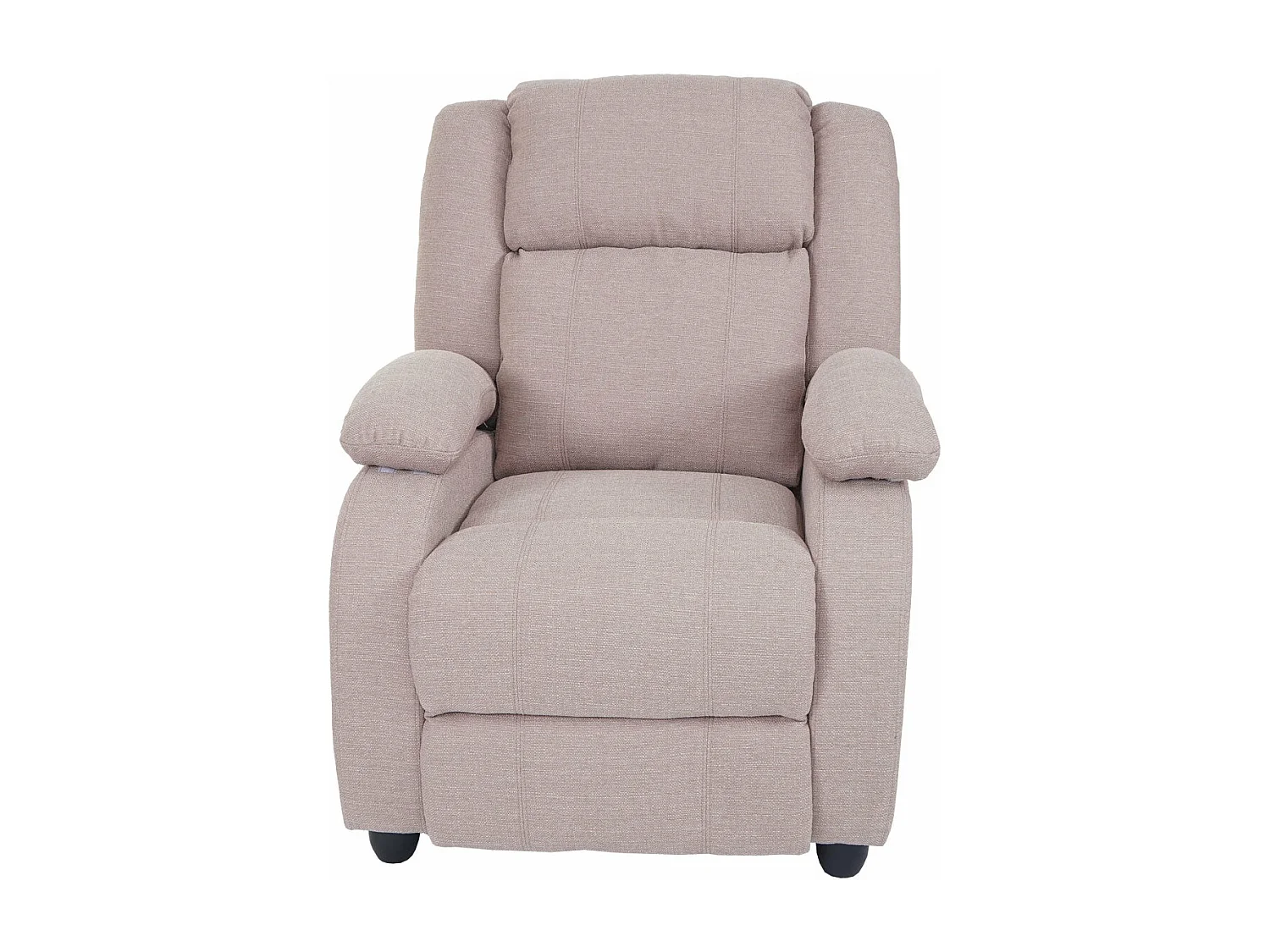 Fauteuil TV chaise longue tissu crème 84 x 93 x 102 cm 04_0003173