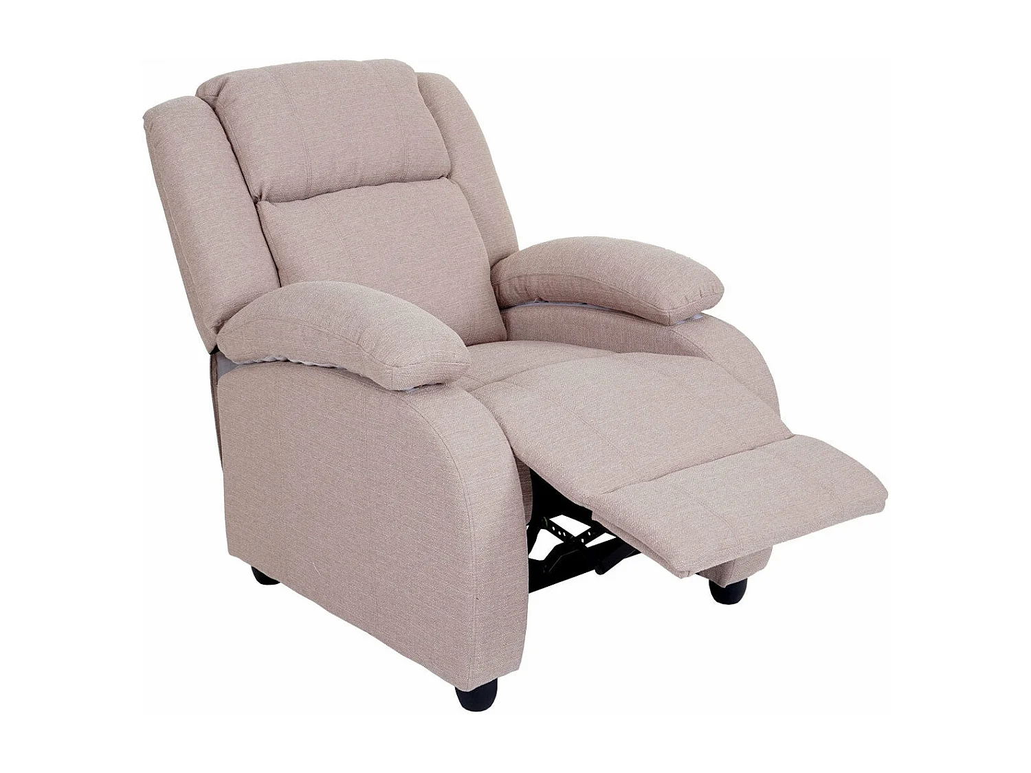 Fauteuil TV chaise longue tissu crème 84 x 93 x 102 cm 04_0003173