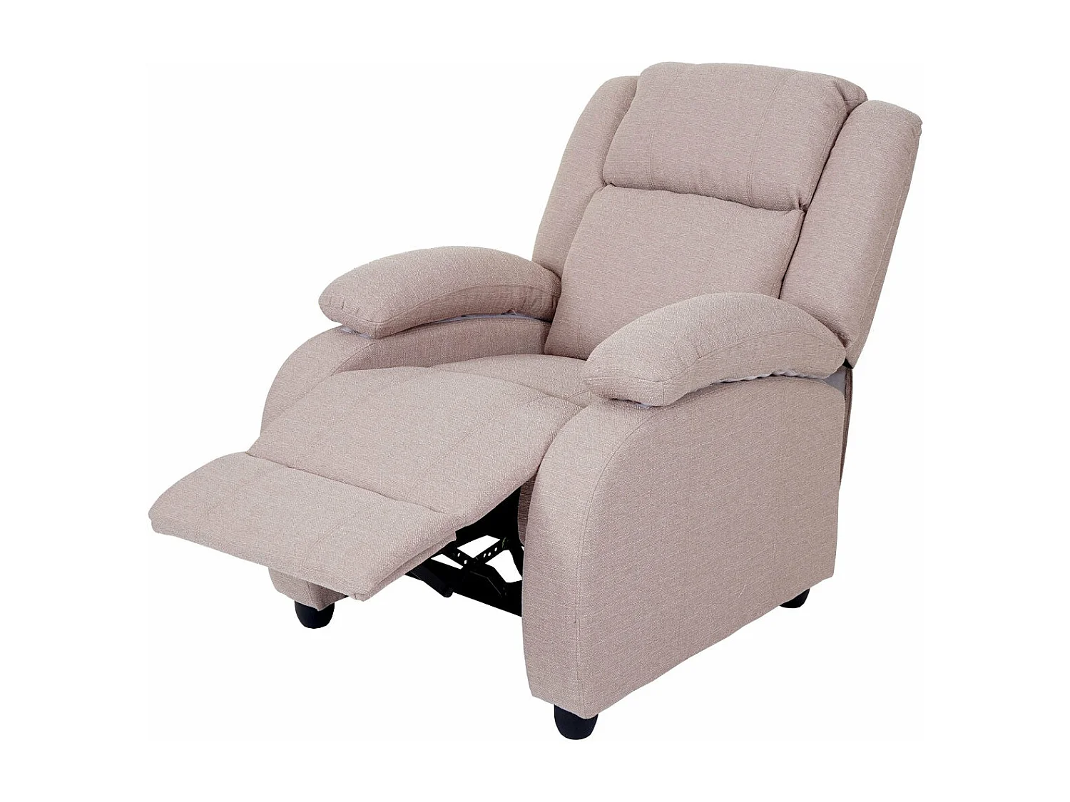 Fauteuil TV chaise longue tissu crème 84 x 93 x 102 cm 04_0003173