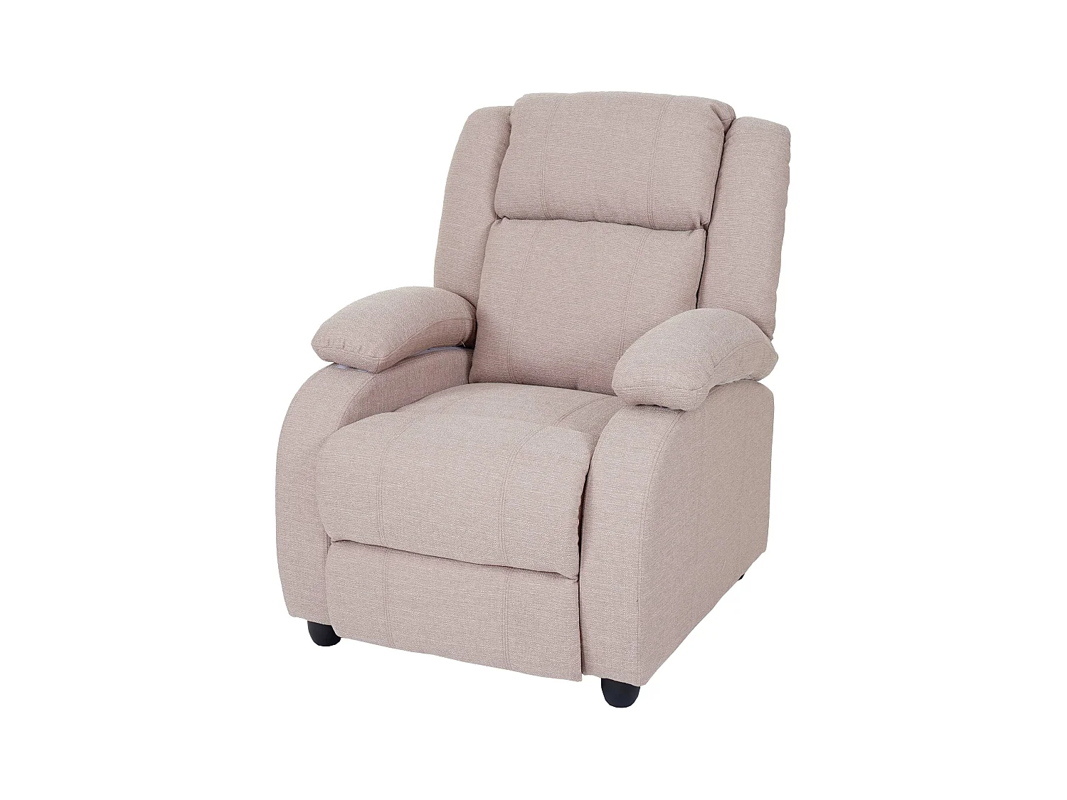 Fauteuil TV chaise longue tissu crème 84 x 93 x 102 cm 04_0003173