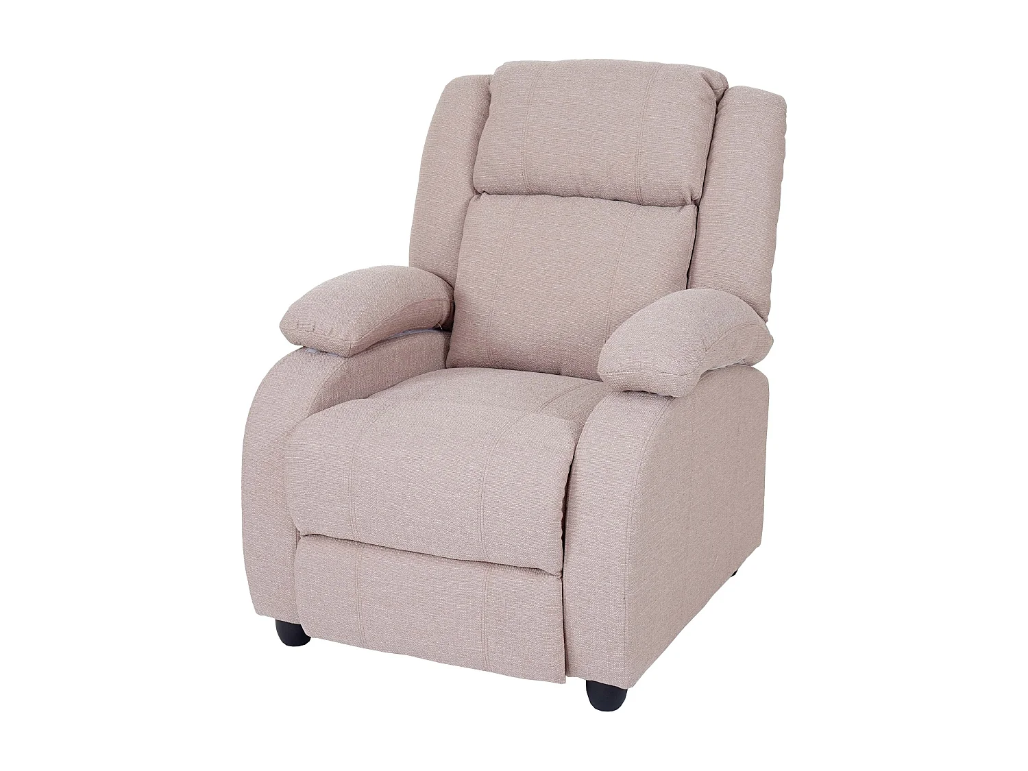 Fauteuil TV chaise longue tissu crème 84 x 93 x 102 cm 04_0003173