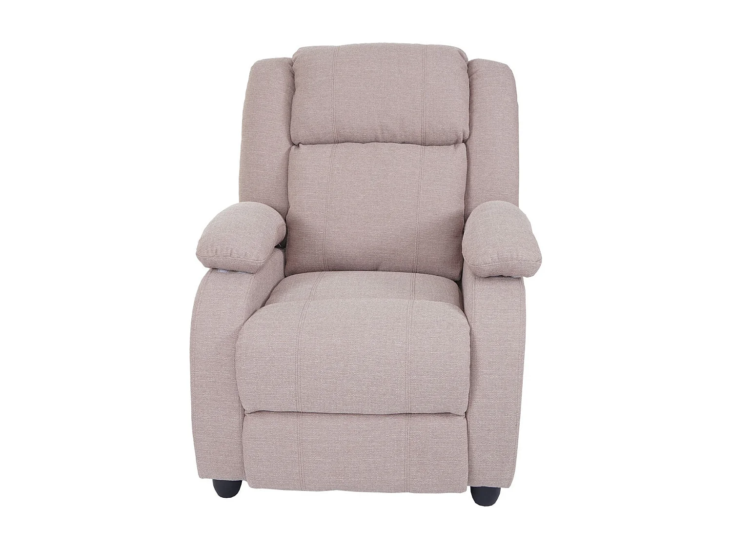 Fauteuil TV chaise longue tissu crème 84 x 93 x 102 cm 04_0003173