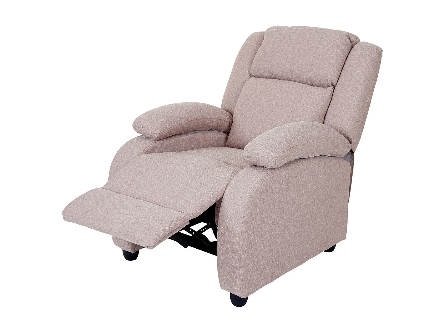 Fauteuil TV chaise longue tissu crème 84 x 93 x 102 cm 04_0003173