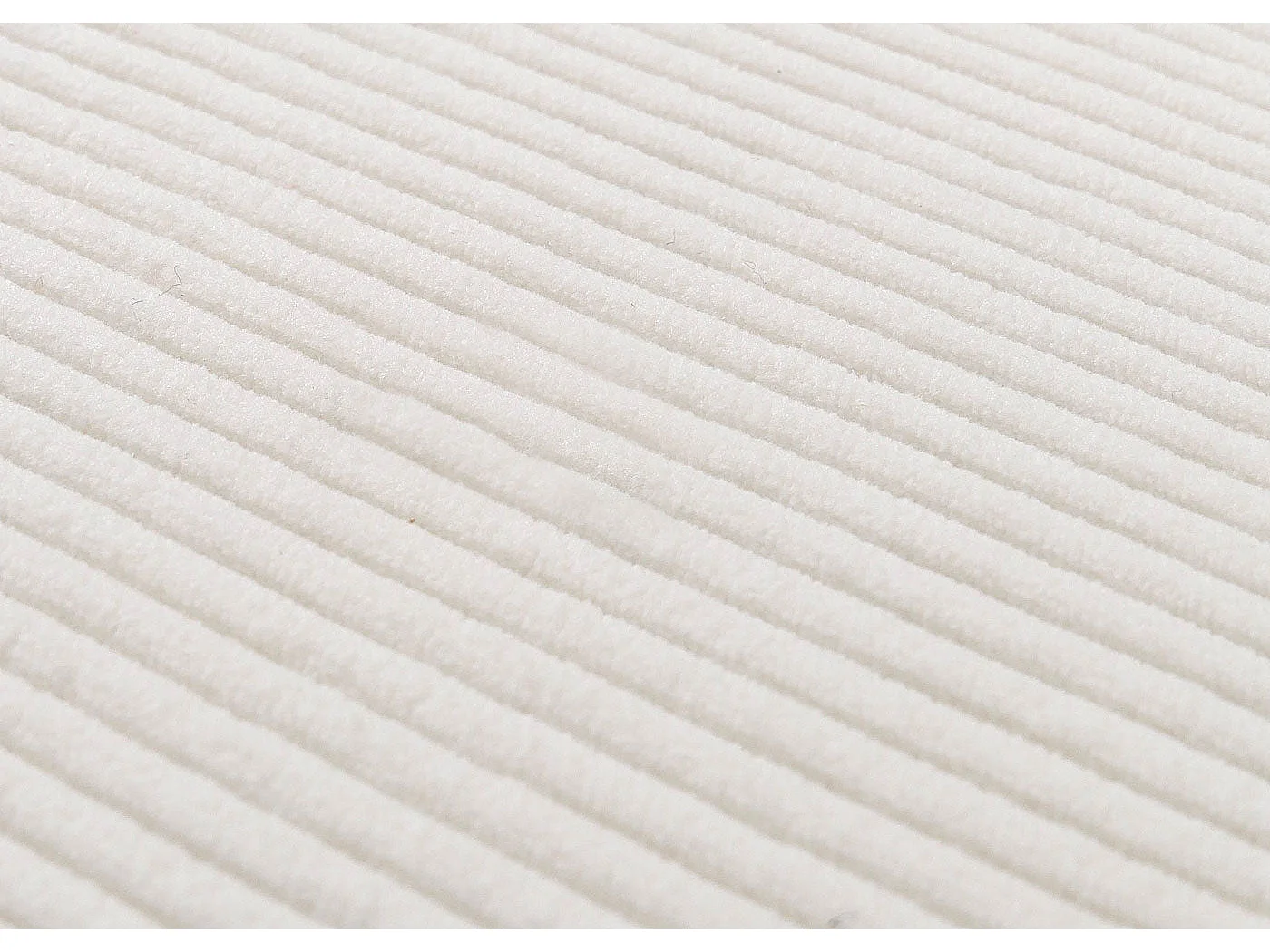 Lot de 2 chaises de salle à manger dossier haut en tissu velours côtelé crème pieds en bois foncés 04_0007326