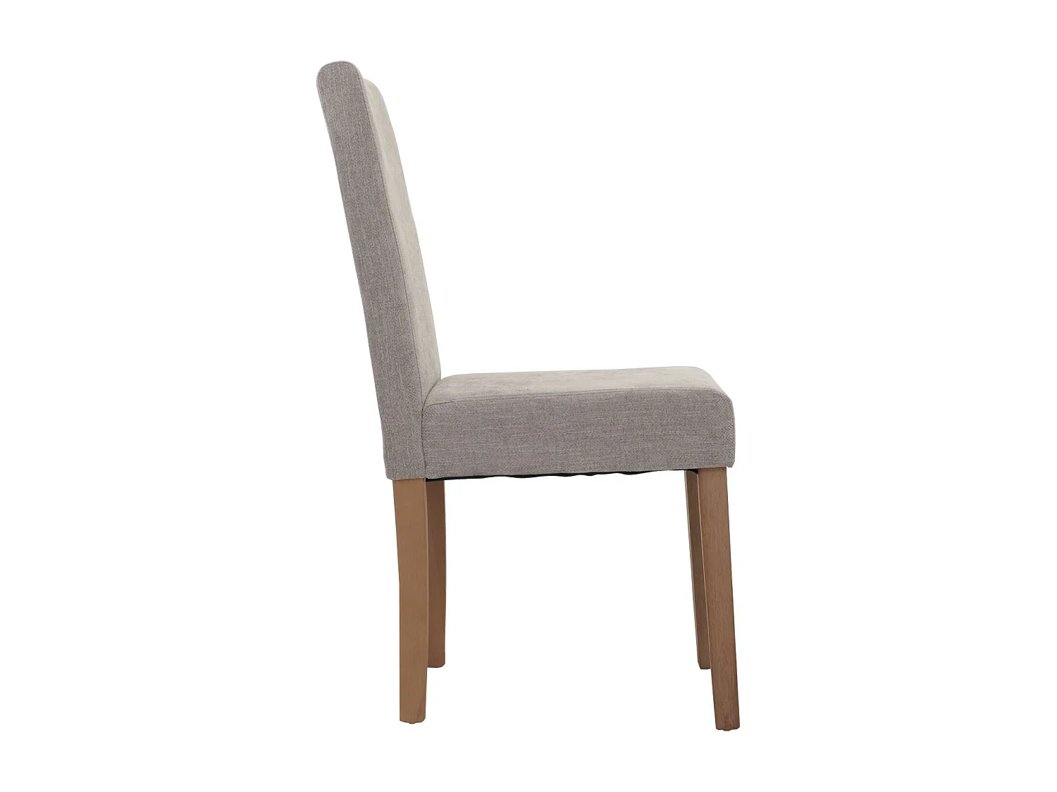 Lot de 2 chaises de salle à manger dossier haut en tissu chenille gris clair pieds en bois clairs 04_0007322