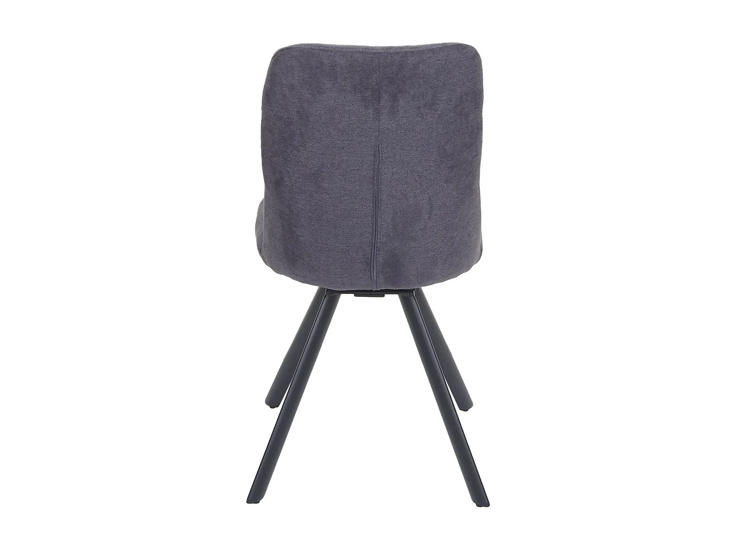 Lot de 2 chaises de salle à manger confortable pivotante en velours anthracite cadre en acier 04_0007358