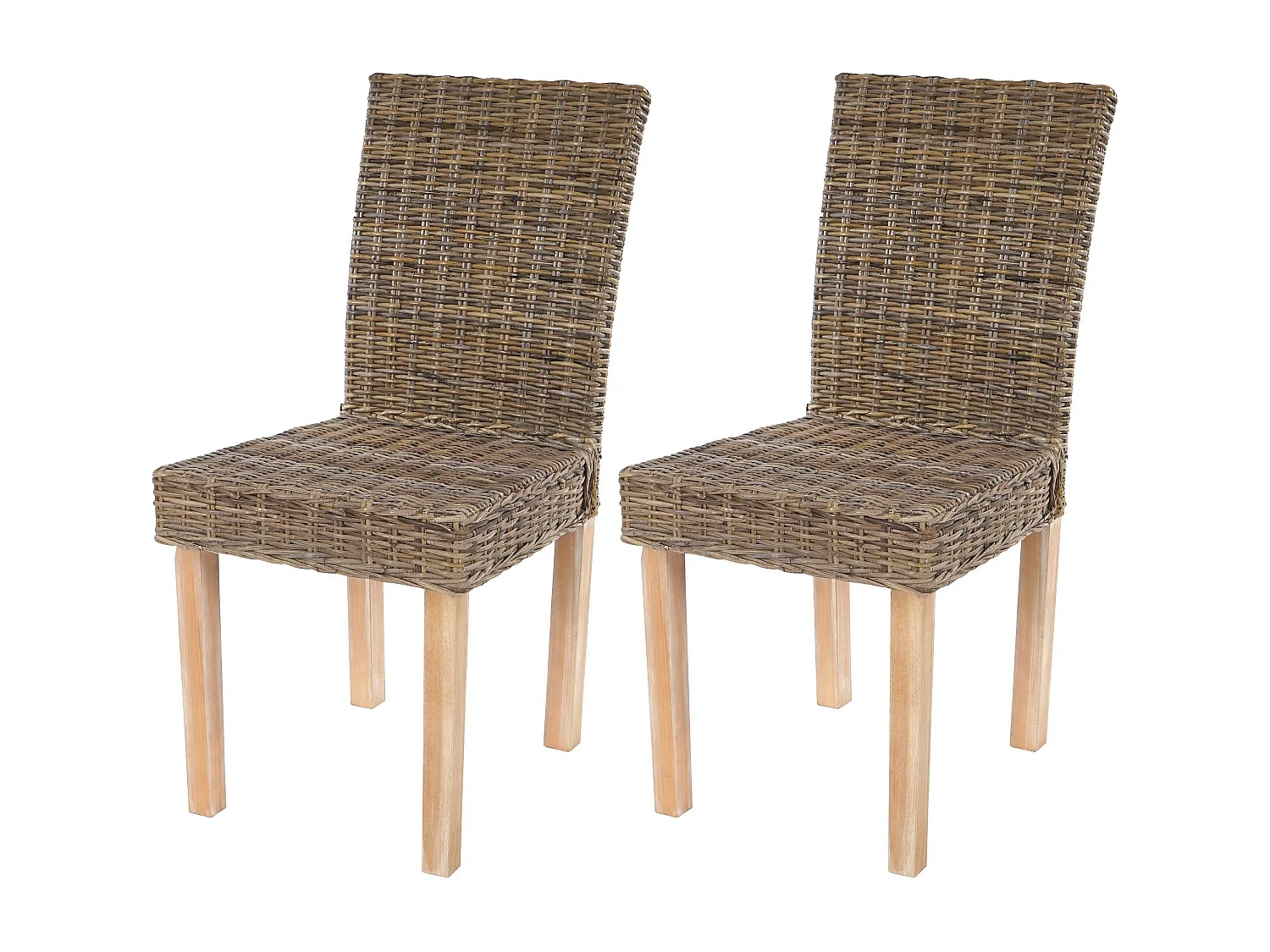 Lot de 2 chaises de salle à manger coins et bords arrondis en kubu rotin 04_0007392