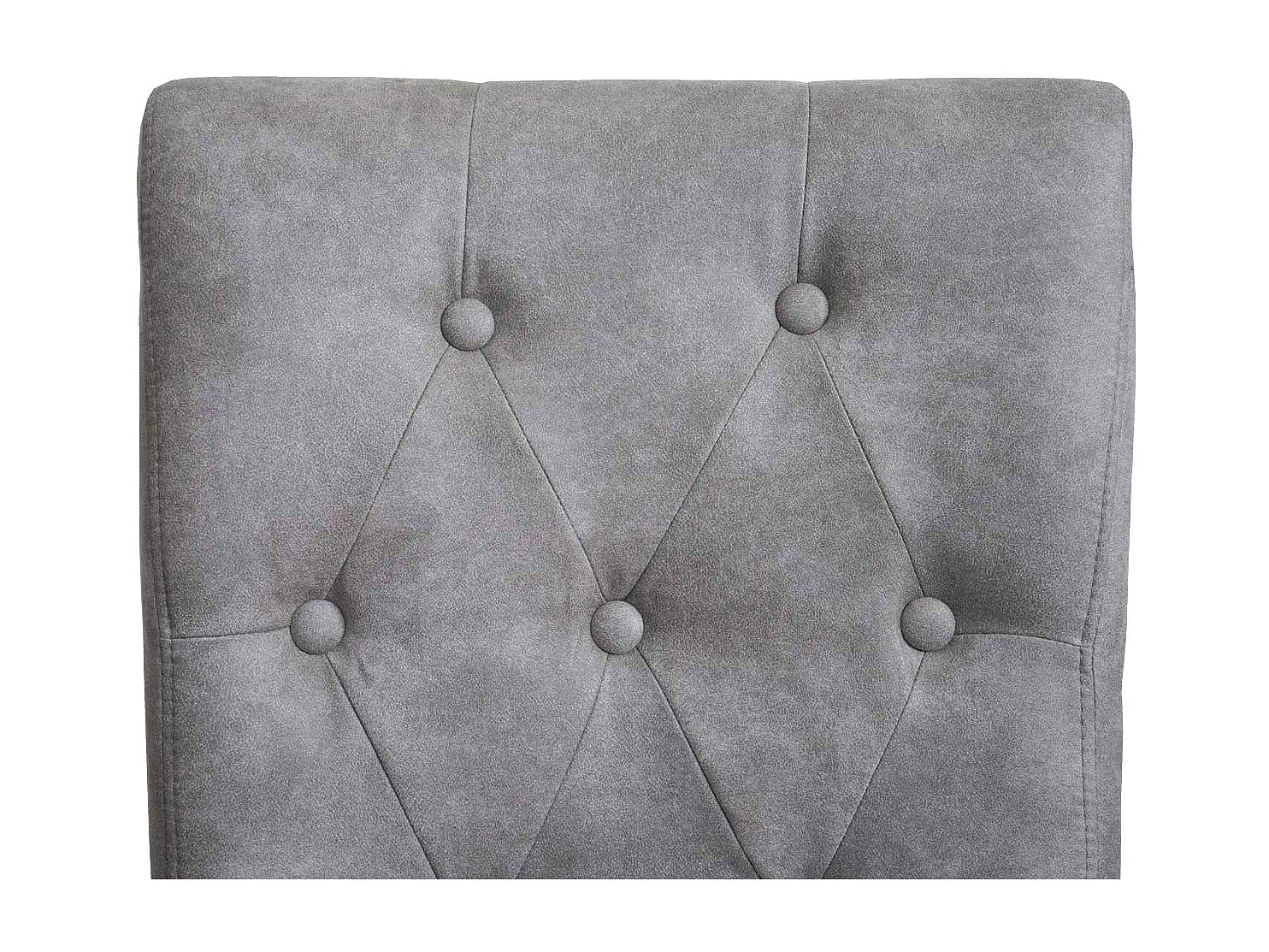 Lot de 2 chaises de salle à manger rivets métalliques tissu gris clair pieds en bois clairs 04_0007315