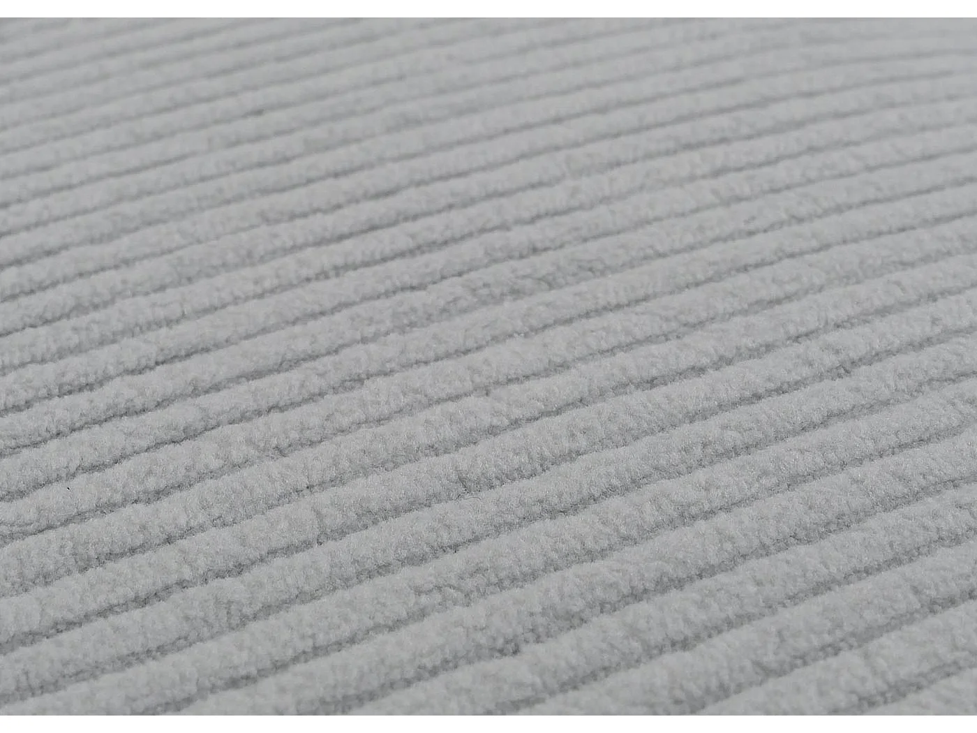 Lot de 4 chaises de salle à manger dossier haut en tissu velours côtelé gris clair pieds foncés 04_0007521