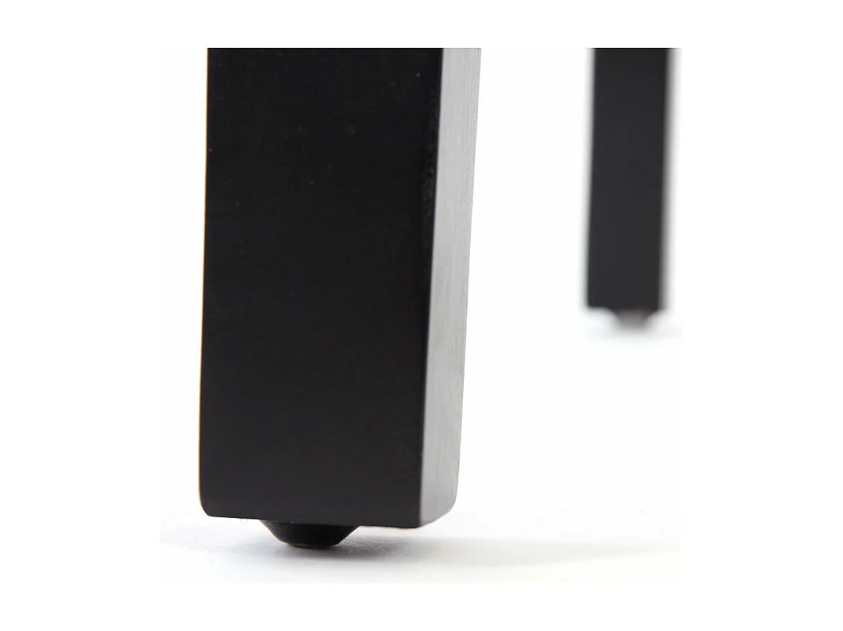 Lot de 4 chaises de salle à manger design moderne en cuir marron pieds foncés 04_0007527