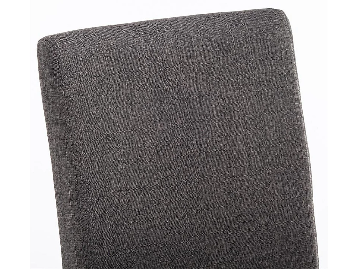 Lot de 2 chaises de salle à manger design moderne en tissu gris clair foncé et pieds en bois marron foncé 10_0001554