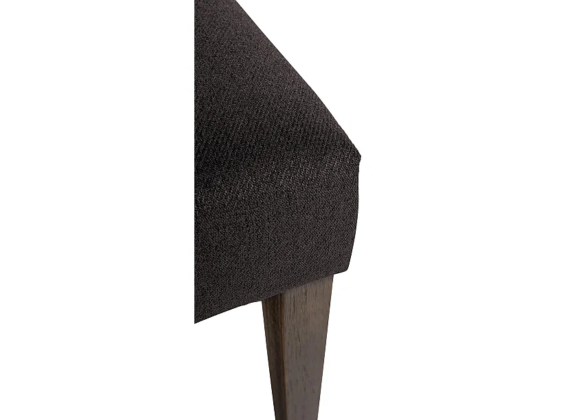 Lot de 2 chaises de salle à manger design classique bouton décoratif assise en tissu gris foncé 10_0001616