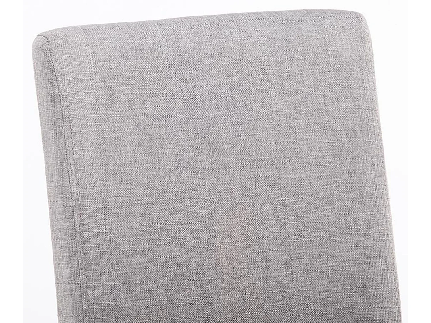 Lot de 2 chaises de salle à manger design moderne en tissu gris clair et pieds en bois noir 10_0001558