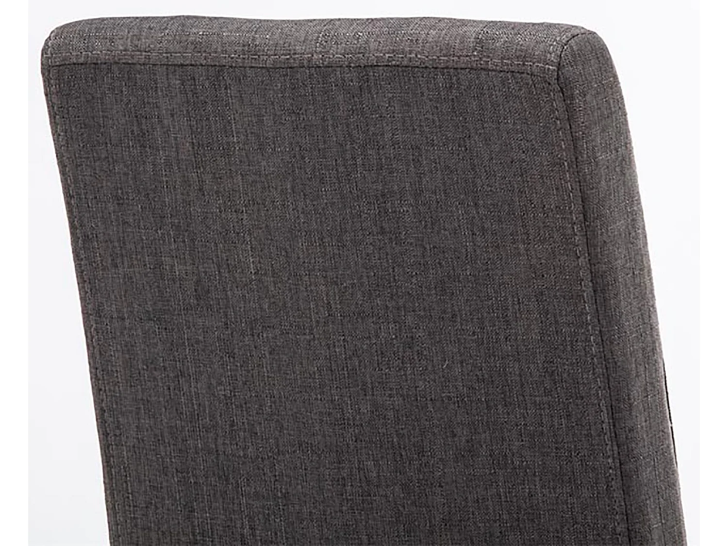 Lot de 2 chaises de salle à manger design moderne en tissu gris foncé et pieds en bois noir 10_0001557