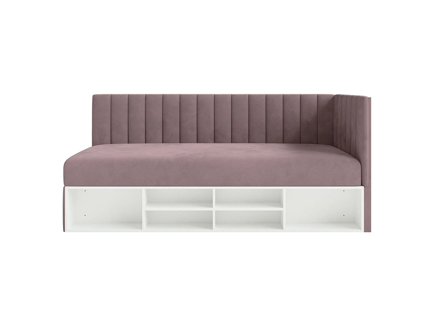 Lit ado avec rangement - violet- côté droit - VENTRIO