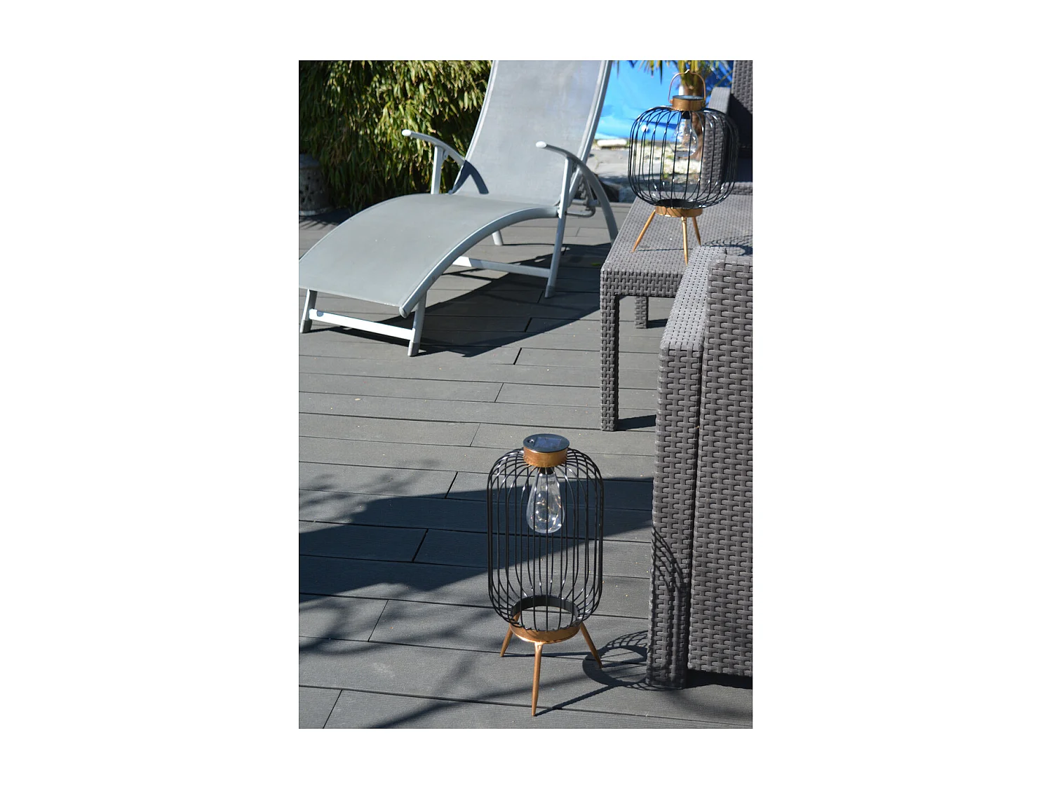 Lanterne solaire filaire Celestin Ø19cm - Orium