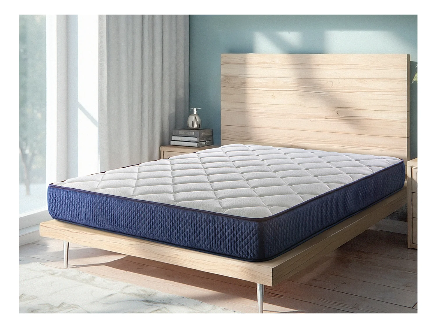 DORMISSIMO Colchon 160x200 SHAULA Altura 18 CM Espuma HR, 2 caras verano/invierno