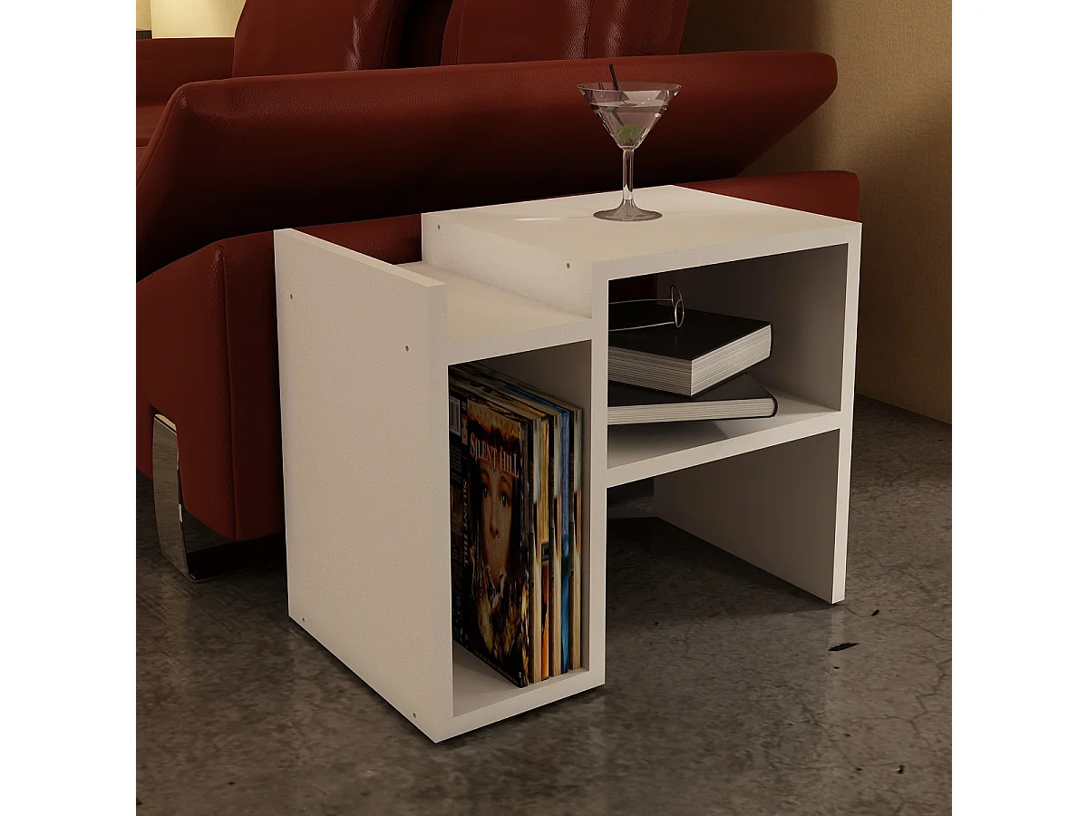 Beistelltisch Piyon Weiß