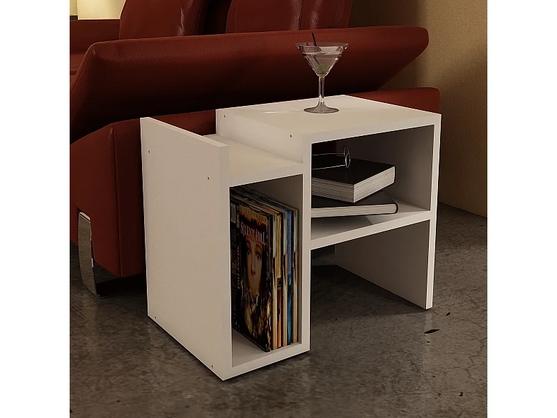 Beistelltisch Piyon Weiß