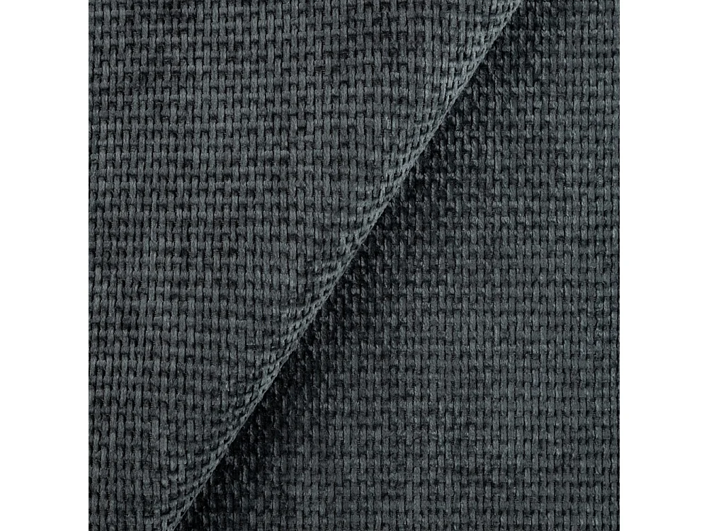 Harmony - Modernes Sofa 3-Sitzer aus Graphit Chenille-Stoff mit Hohen Schwarzen Metallfüßen