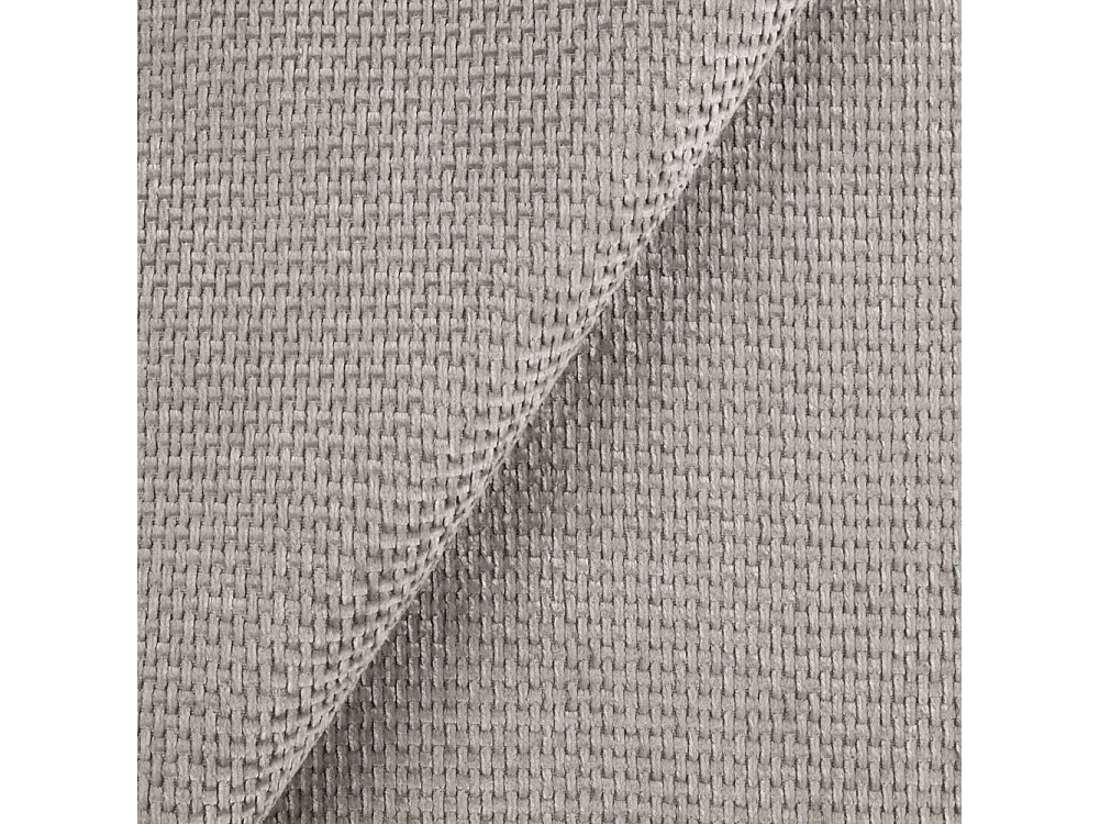 Harmony - Modernes Sofa 2-Sitzer aus Taupe Chenille-Stoff mit Hohen Schwarzen Metallfüßen