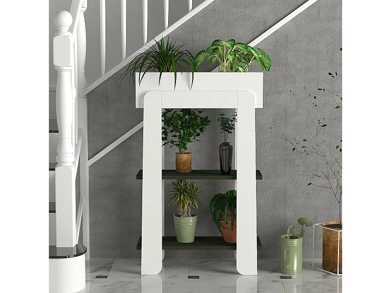 Blumenständer Nola Weiß Grün