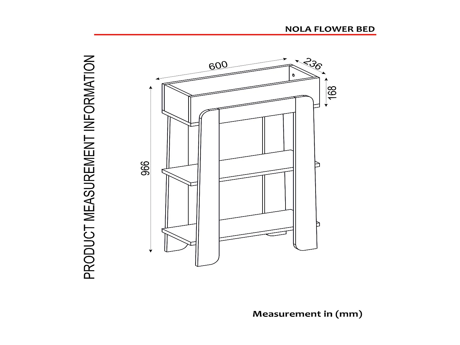 Blumenständer Nola Weiß Grün