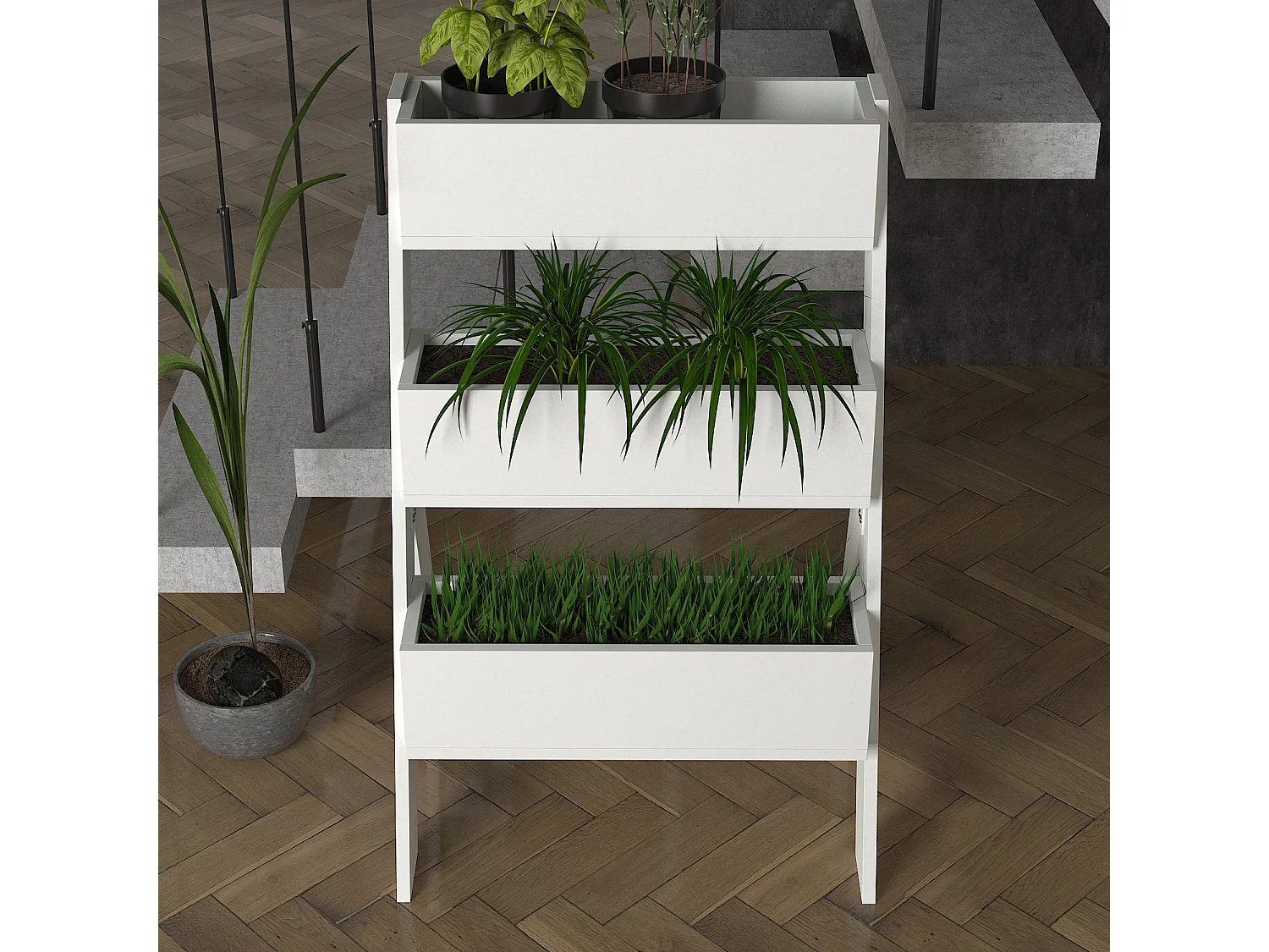 Blumenständer Gardenia Weiß