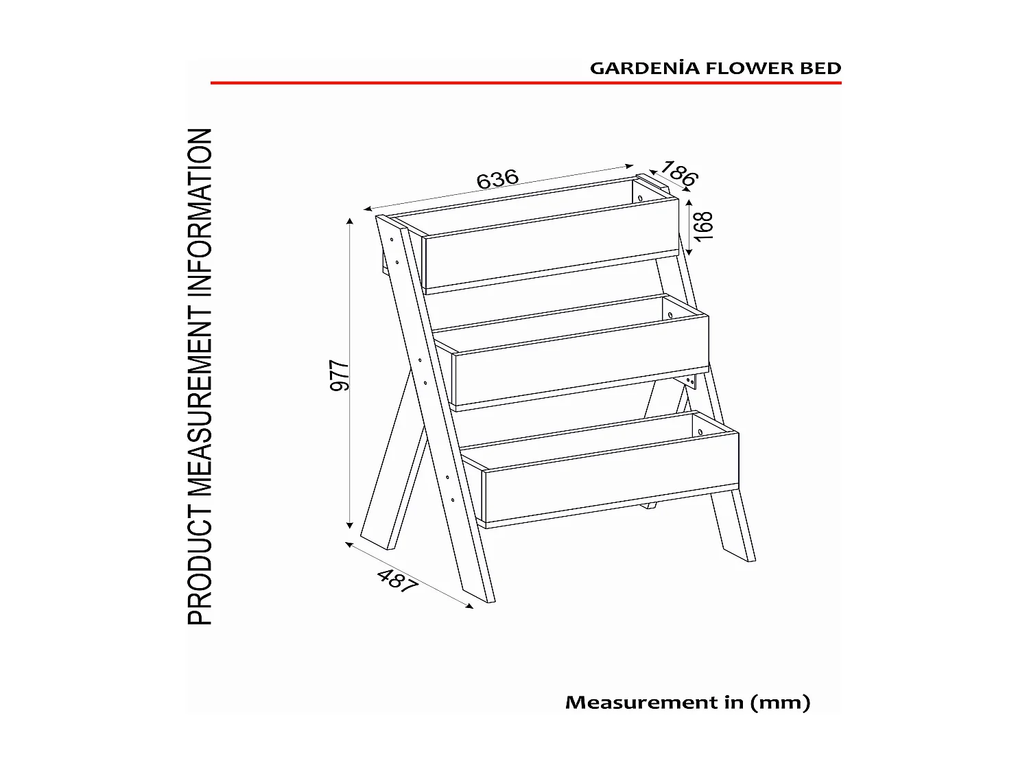 Blumenständer Gardenia Weiß