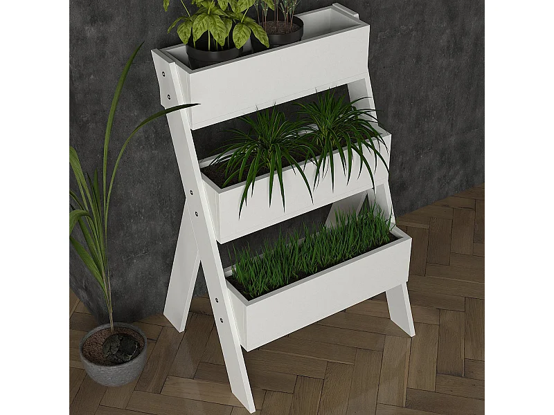 Blumenständer Gardenia Weiß