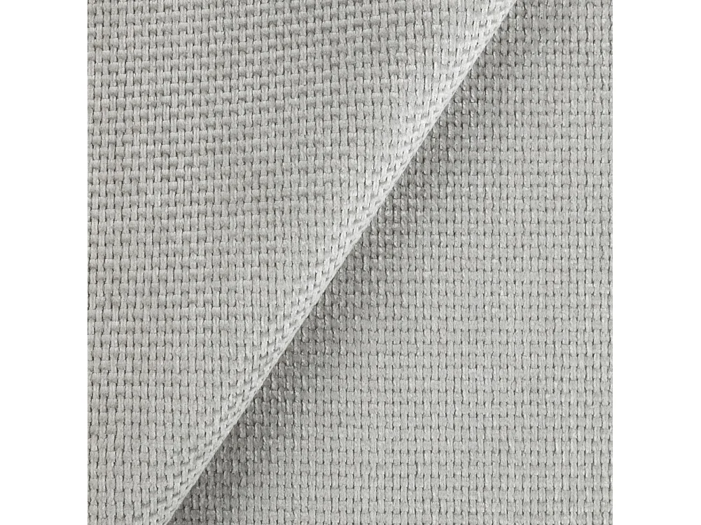 Harmony - Moderner Sessel aus Hellgrau Chenille-Stoff mit Hohen Schwarzen Metallfüßen