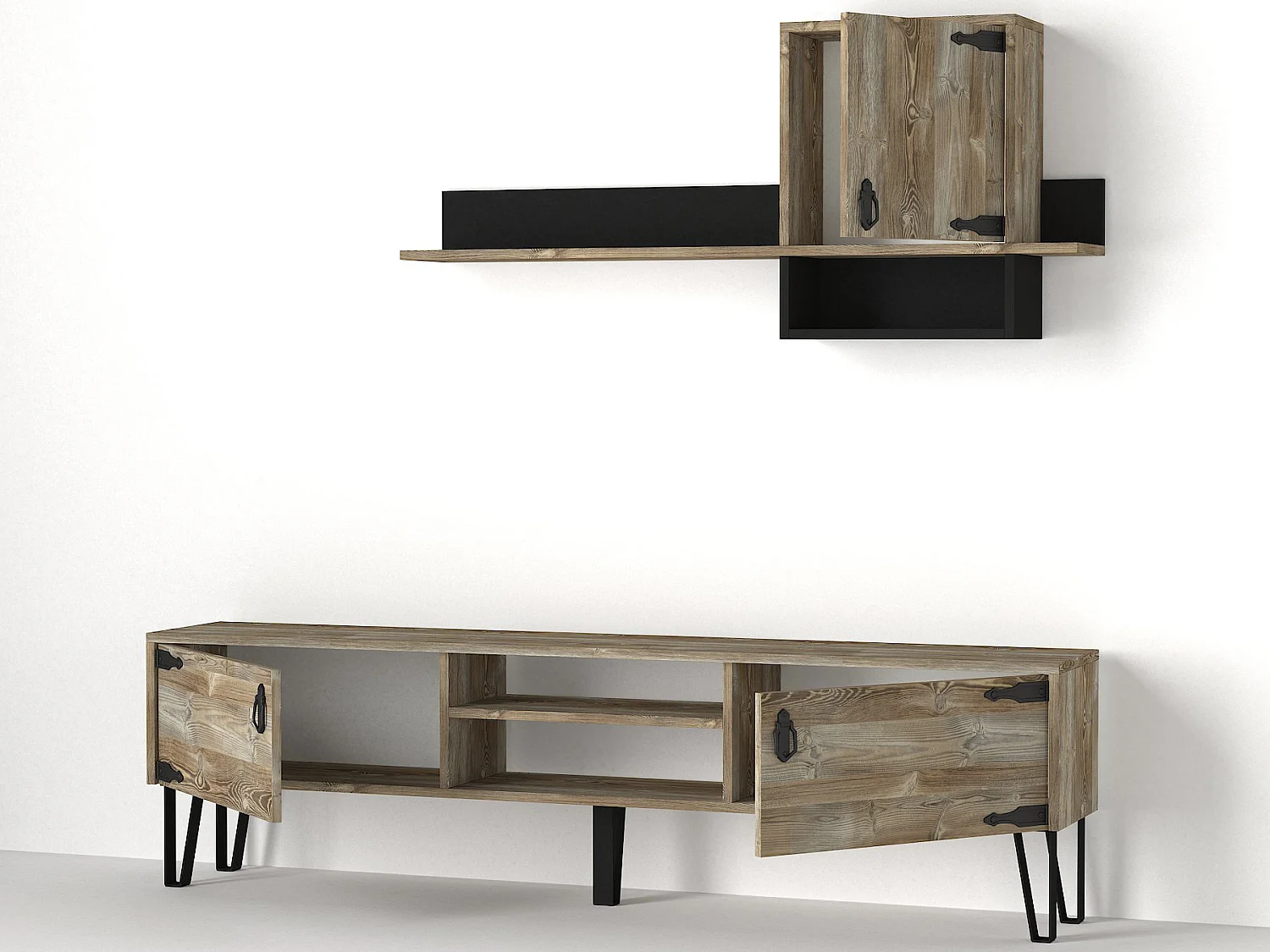 Wohnwand Costa Eiche