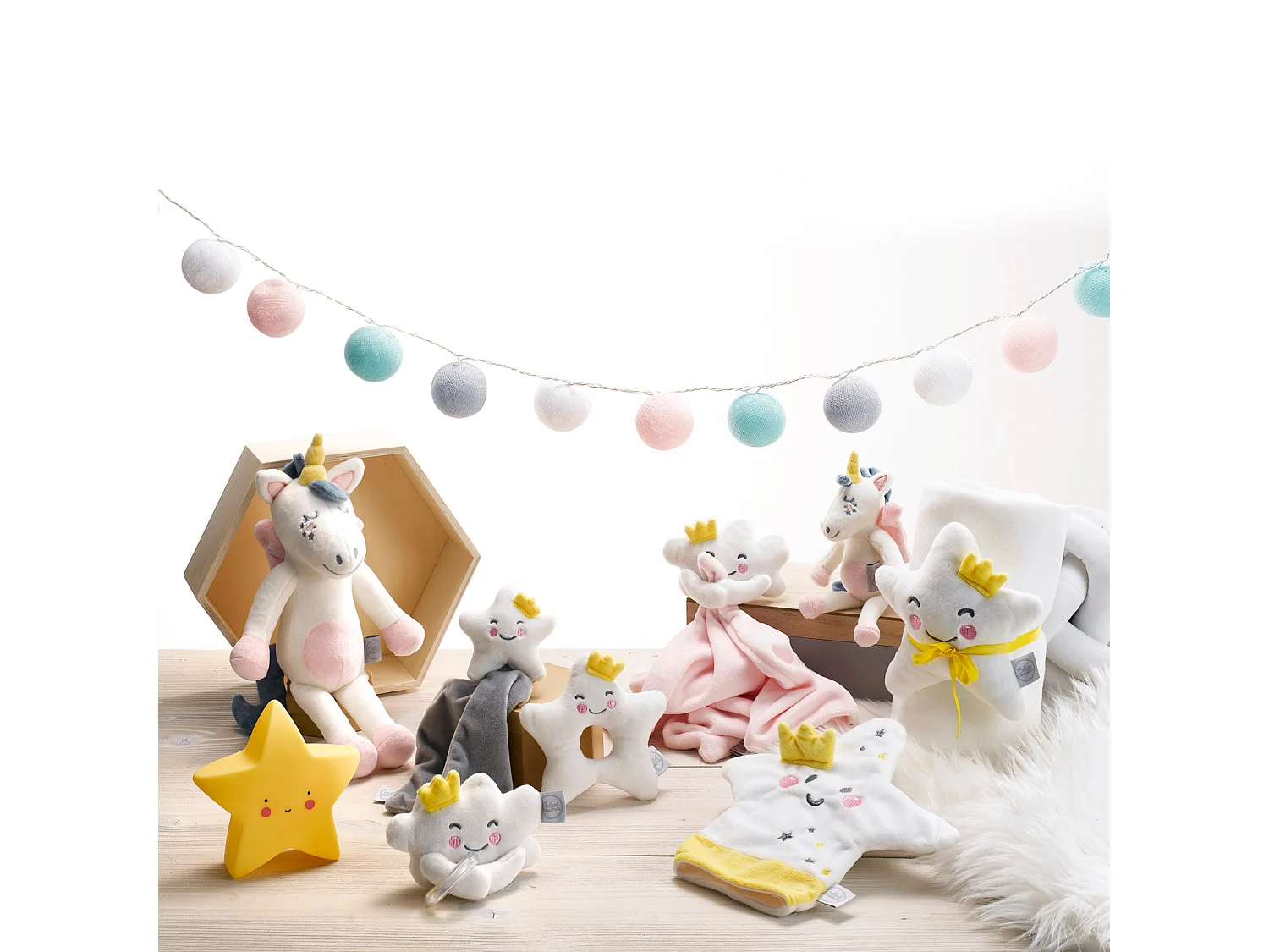 Doudou et plaid étoile