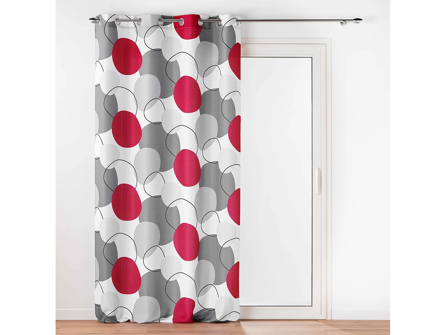 Cortina con formas geométricas 140 x 260 cm