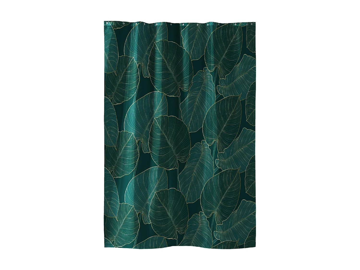 Duschvorhang mit Haken Jade 180 x 200 cm