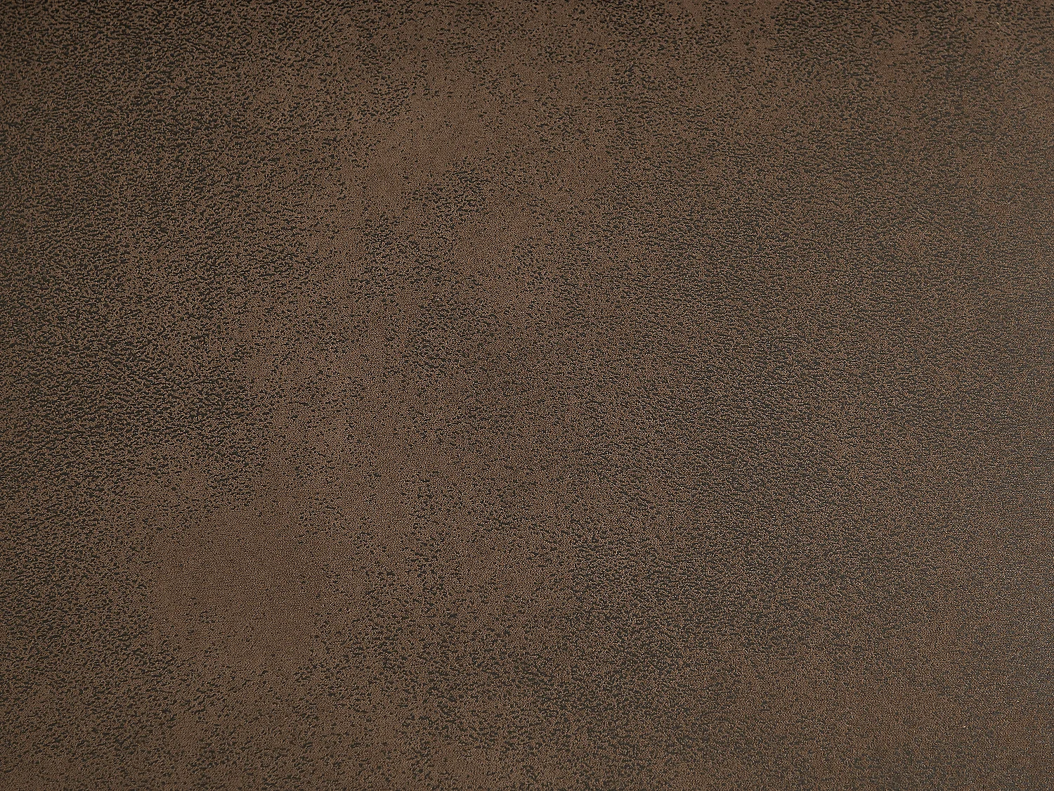 Sofá de 3 lugares, poltrona e pufe chesterfield em microfibra aspeto couro envelhecido - EDWINA