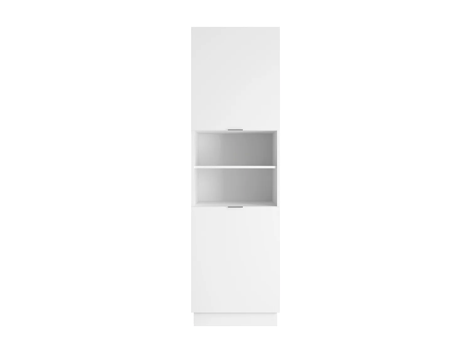 Colonne de cuisine avec 2 portes et 2 niches - Blanc - CARMEO